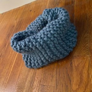 Hand knitted infinity scarf